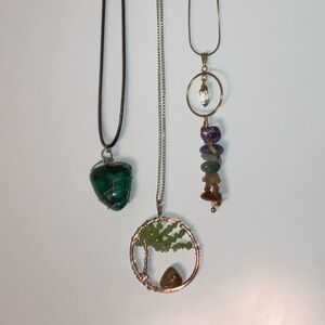 Witchy crystal necklaces bundle